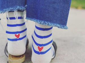 "With Love" Classic Striped Socks